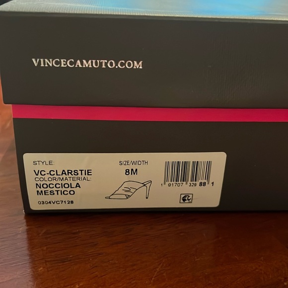 Vince Camuto heel, sz 8 style Clarstie color Nude, like new in box - Picture 2 of 8
